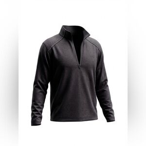 Men's Callaway Gray 1/4 Zip Pull Over Top Size Large